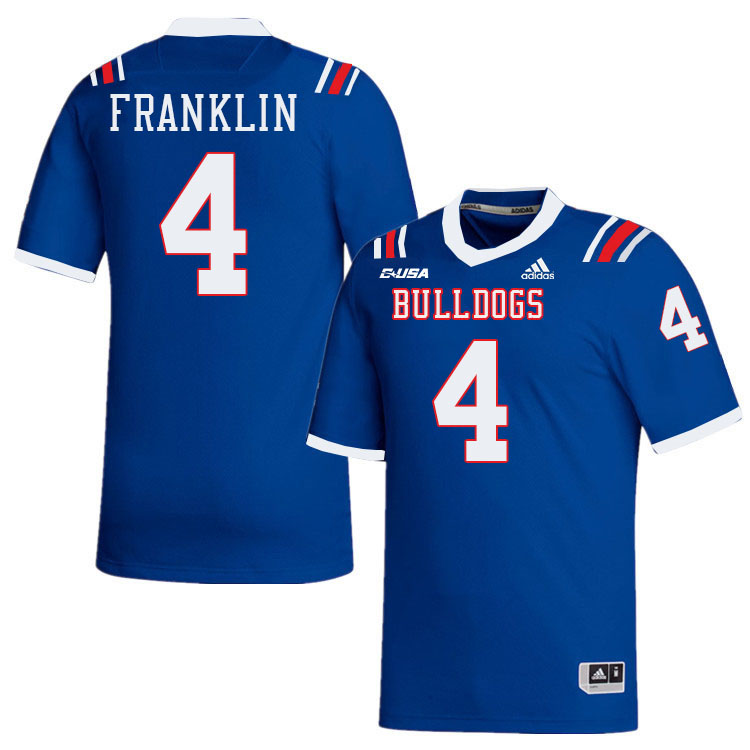 Kam Franklin Louisiana Tech Jersey,LA Tech Bulldogs Football Jerseys,Uniforms,Gears-Blue